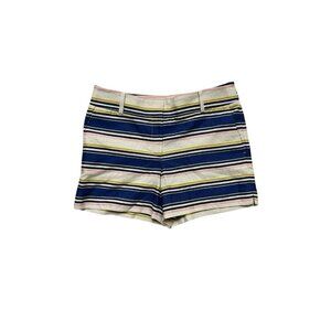 LOFT Riviera Striped Shorts Size 6 Cotton 4 Inseam Summer NWOT